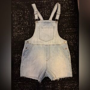 Universal Thread Light Blue Denim overalls shorts